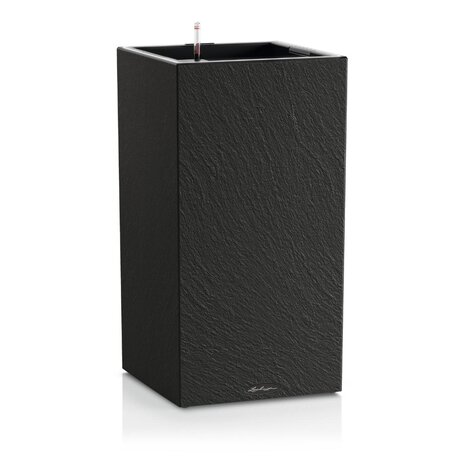 LECHUZA CANTO Slatestone high LED dark grey