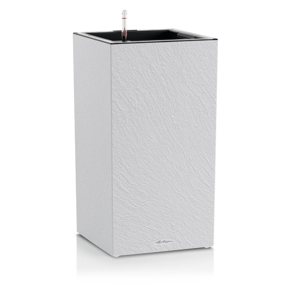 LECHUZA CANTO Slatestone high LED light grey LECHUZA CANTO Slatestone high LED light grey