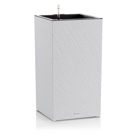 LECHUZA CANTO Slatestone high LED light grey LECHUZA CANTO Slatestone high LED light grey