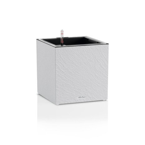 LECHUZA CANTO Slatestone low LED gris clair