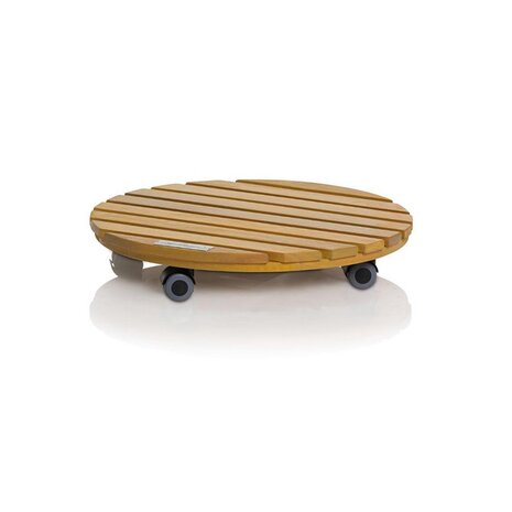 LECHUZA Coaster Plantenroller Natural Wood round eucalyptushout