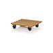 LECHUZA Plantenroller Natural Wood square eucalyptushout LECHUZA Plantenroller Natural Wood square eucalyptushout