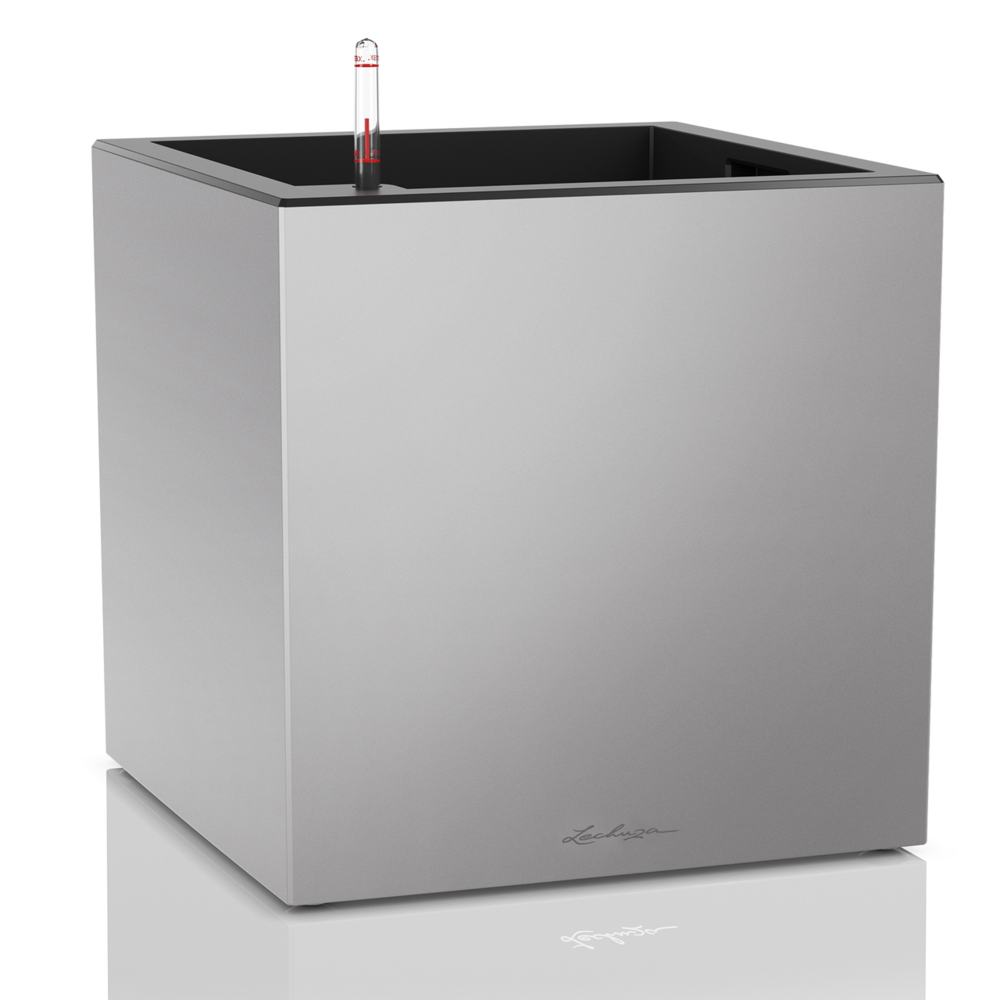 LECHUZA CANTO Premium low argent métallisé