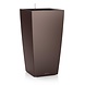 LECHUZA CUBICO espresso metallic LECHUZA CUBICO espresso metallic