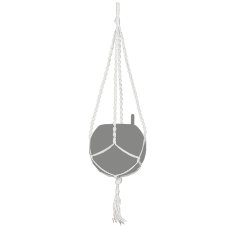 LECHUZA Macramé BOHO wit LECHUZA Macramé BOHO wit