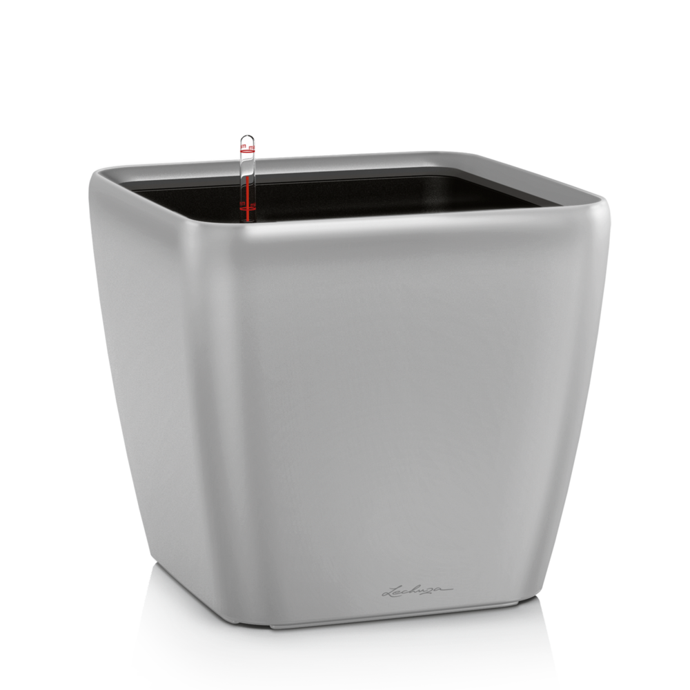 LECHUZA QUADRO LS silver metallic