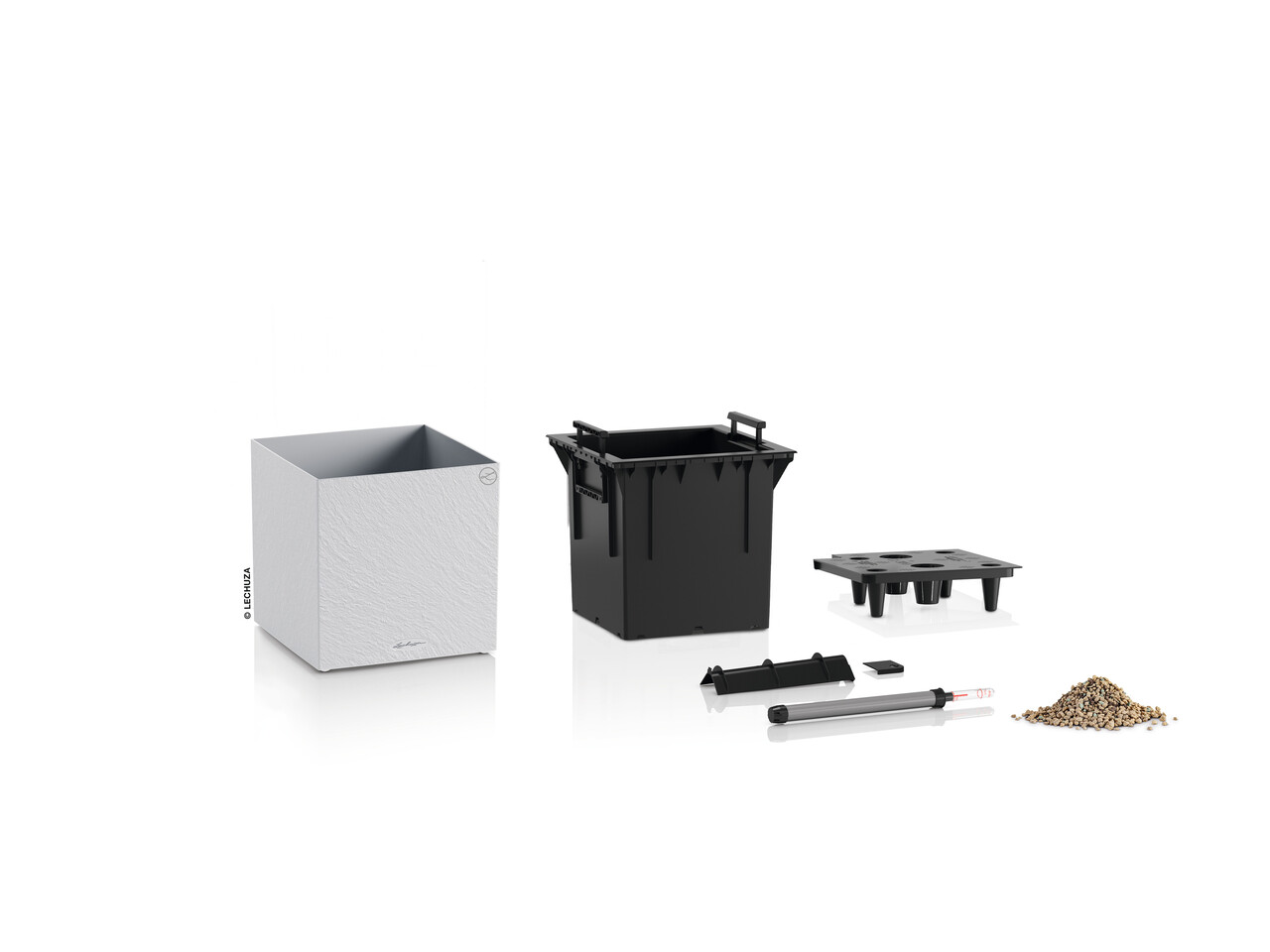 LECHUZA CANTO Slatestone gris clair