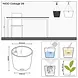 LECHUZA NIDO Cottage graphitschwarz LECHUZA NIDO Cottage graphitschwarz