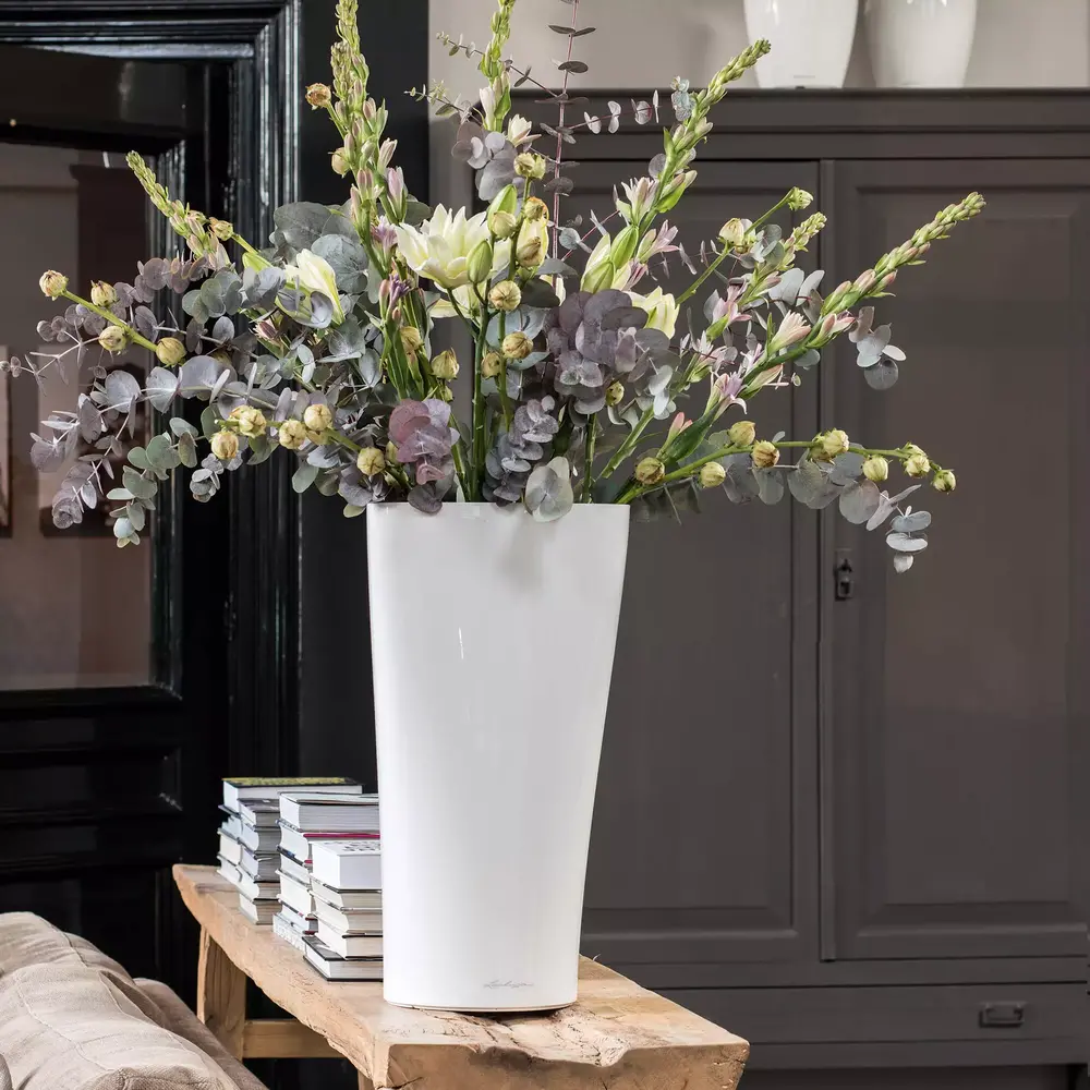 LECHUZA DELTA white high-gloss