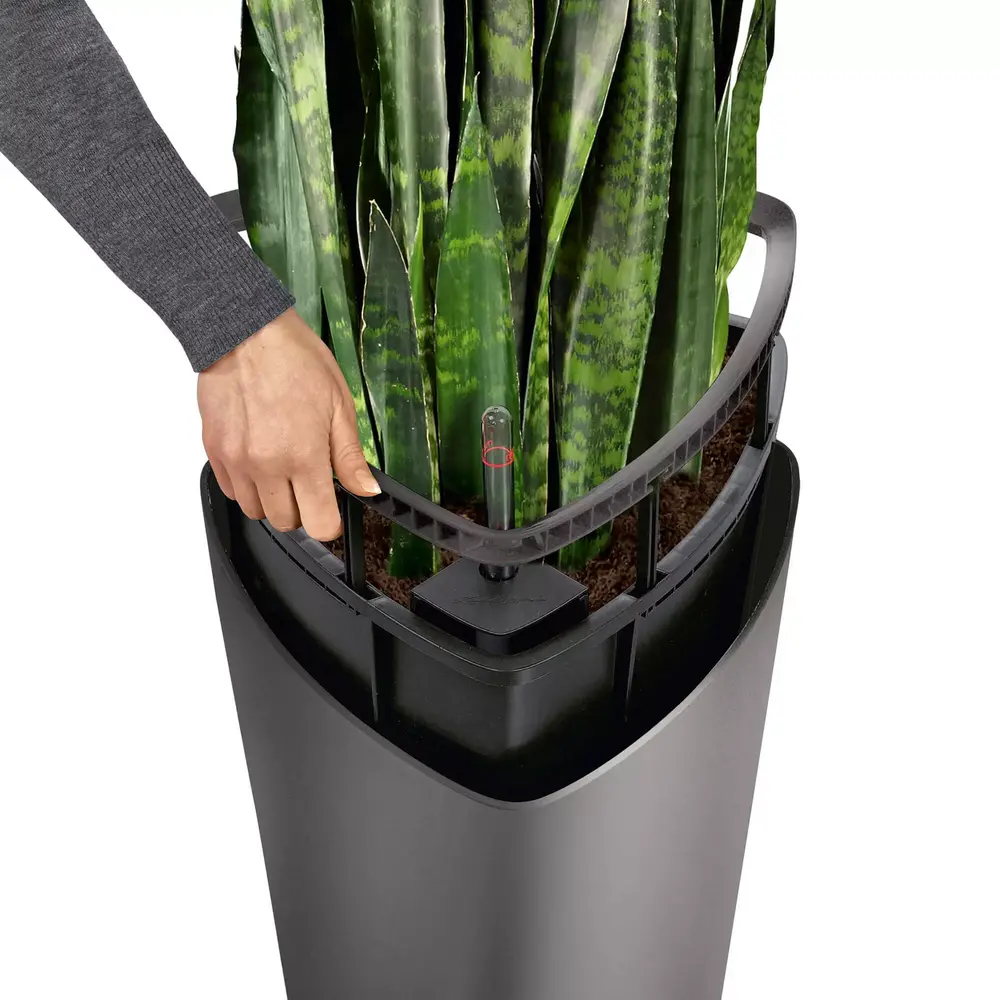 LECHUZA DELTA anthrazit metallic