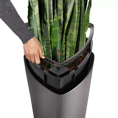 LECHUZA DELTA anthrazit metallic