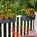 LECHUZA BALCONERA Color 40|50|80|100 slate - with removable inner container - with irrigation system - ALL-IN-ONE set with LECHUZA-PON LECHUZA BALCONERA Color 40|50|80|100 slate - with removable inner container - with irrigation system - ALL-IN-ONE set with LECHUZA-PON
