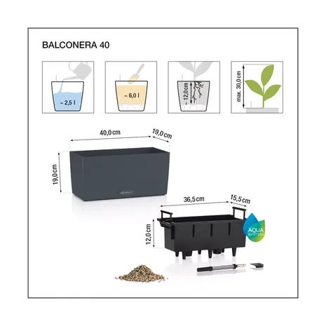 LECHUZA BALCONERA Cottage mocha LECHUZA BALCONERA Cottage mocha