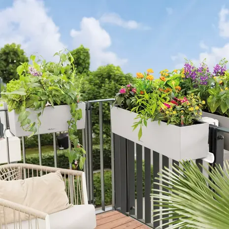 LECHUZA BALCONERA Stone stone grey LECHUZA BALCONERA Stone stone grey