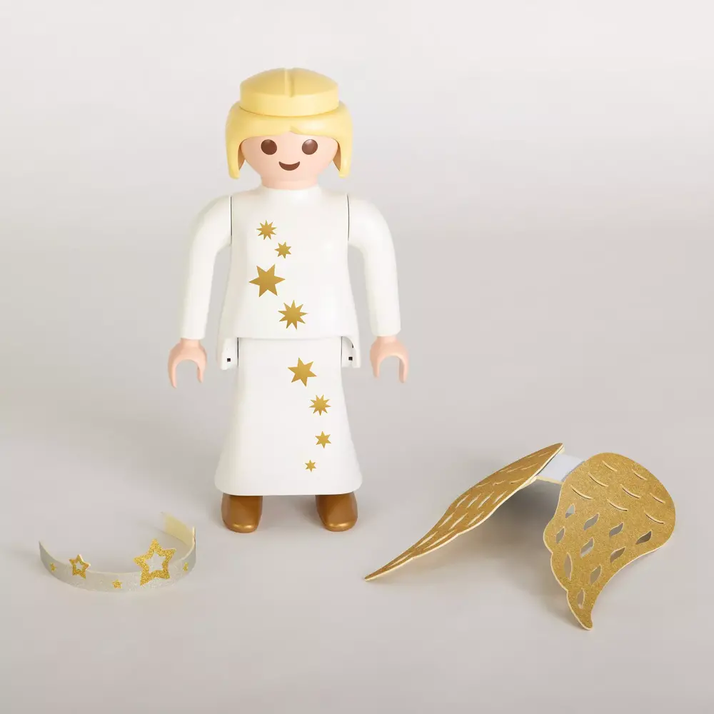 Statue De Jardin Playmobil Lutin De Noël XXL - 68,5 Cm, Articulée, Multicolore