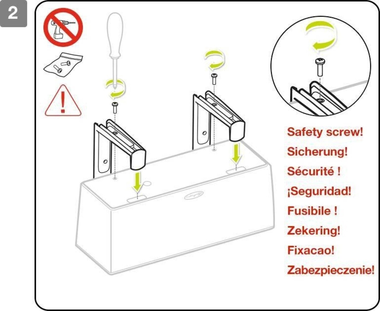 LECHUZA-Balkonkastenhalter weiß (2 Stk) LECHUZA-Balkonkastenhalter weiß (2 Stk)