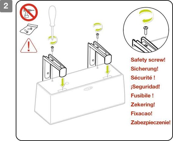 LECHUZA-Balkonkastenhalter weiß (2 Stk) LECHUZA-Balkonkastenhalter weiß (2 Stk)