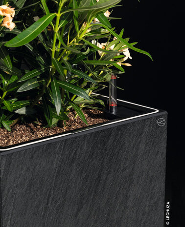 LECHUZA CANTO Slatestone high LED gris foncé