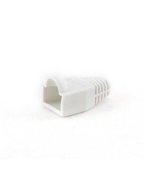 Conector modular RJ45 de color blanco - 100 unidades Conector modular RJ45 de color blanco - 100 unidades