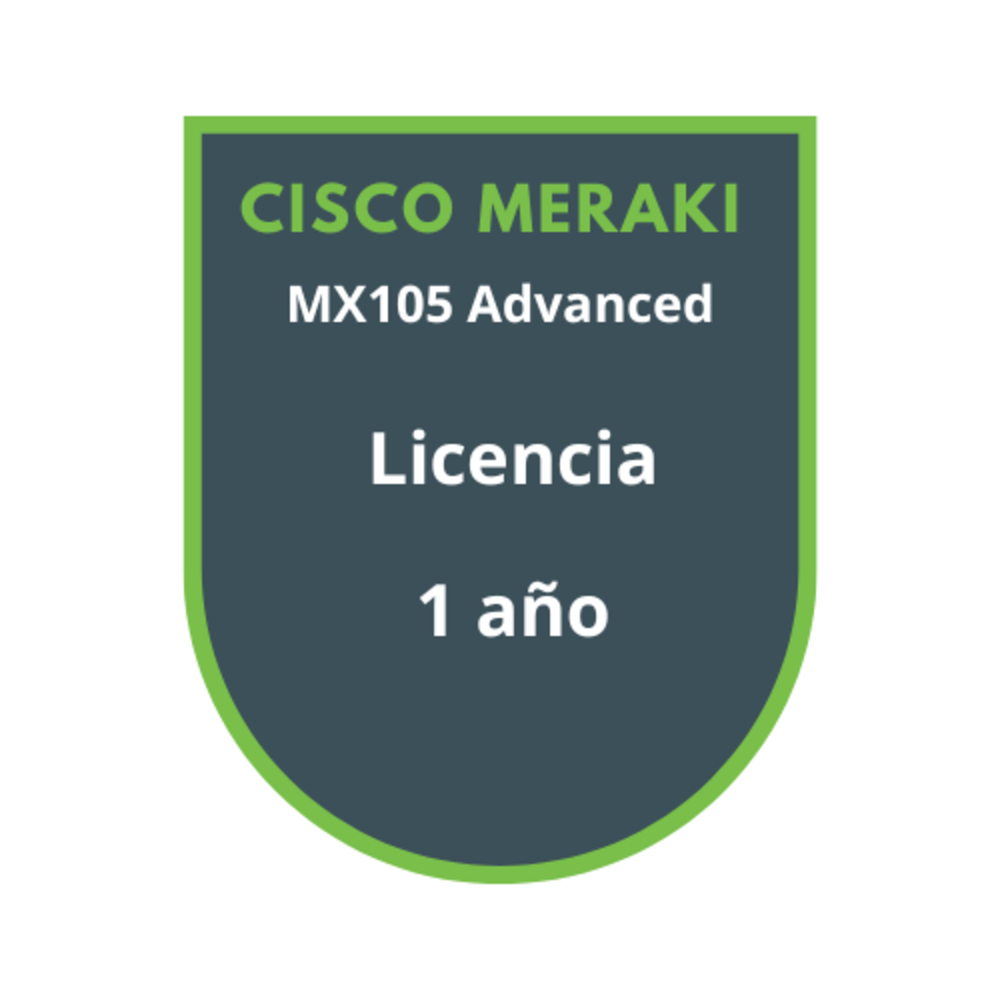 Cisco Firewall Meraki MX105 Advanced Licencia 1 año Cisco Firewall Meraki MX105 Advanced Licencia 1 año