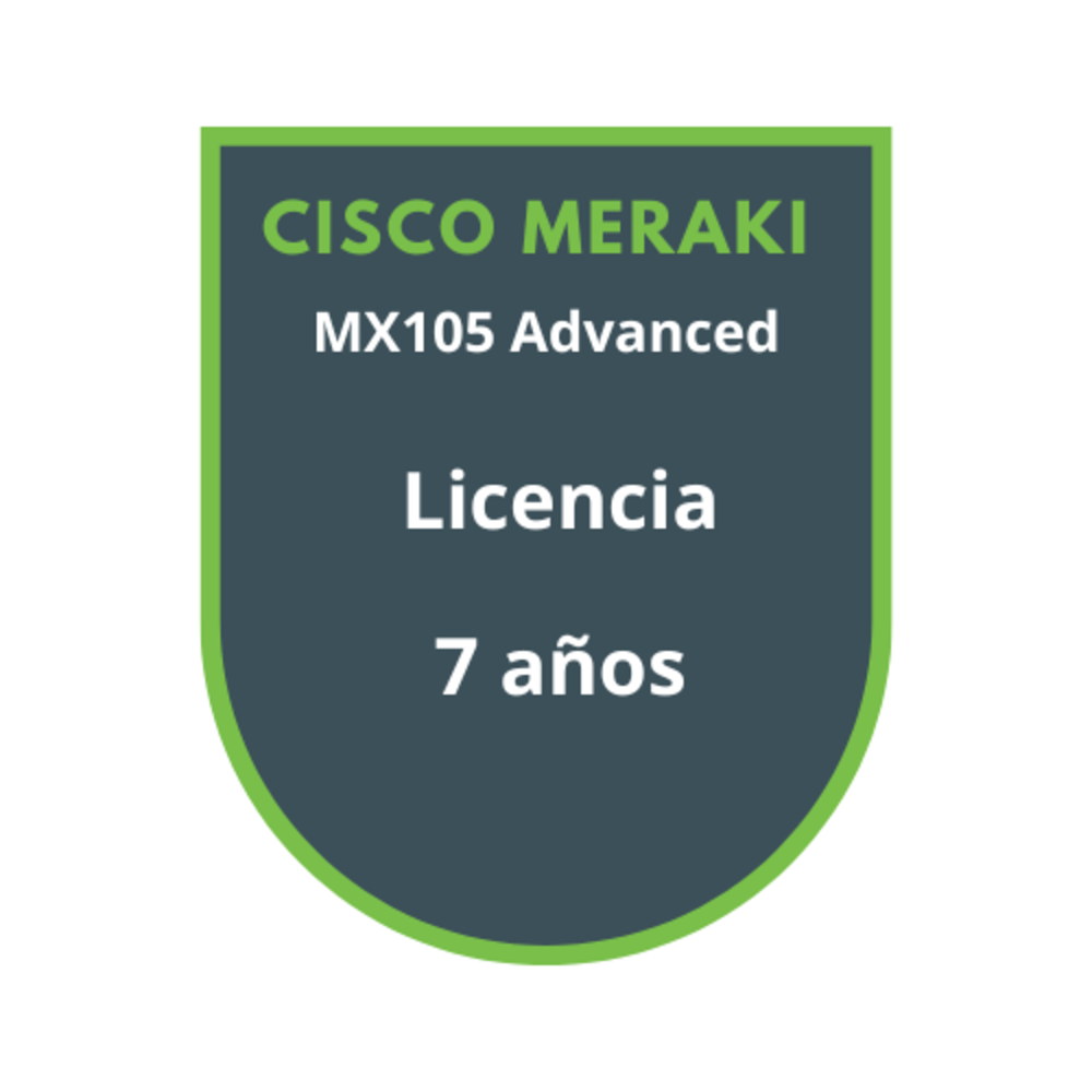 Cisco Firewall Meraki MX105 Advanced Licencia 7 años Cisco Firewall Meraki MX105 Advanced Licencia 7 años