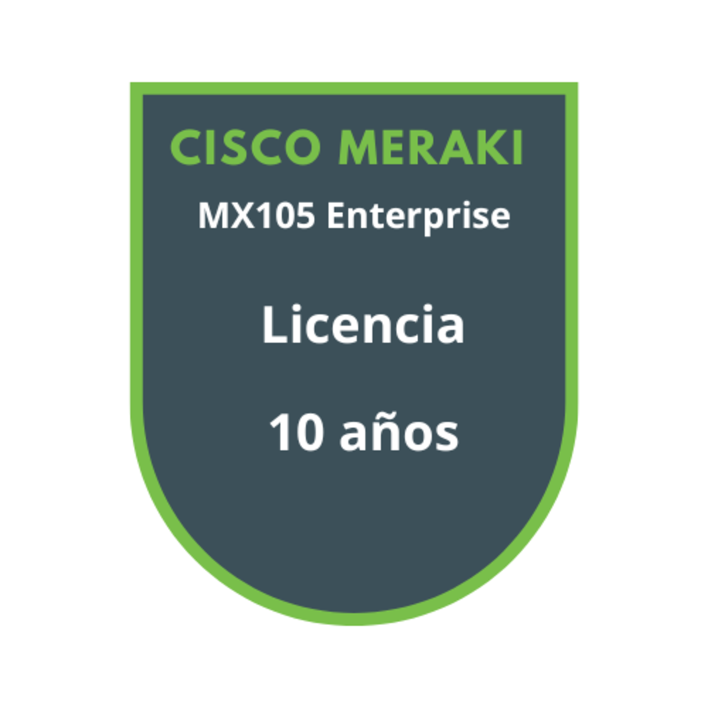 Cisco Firewall Meraki MX105 Enterprise Licencia 10 años Cisco Firewall Meraki MX105 Enterprise Licencia 10 años