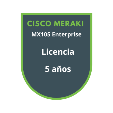 Cisco Meraki MX105 Enterprise Licencia 5 años Cisco Meraki MX105 Enterprise Licencia 5 años