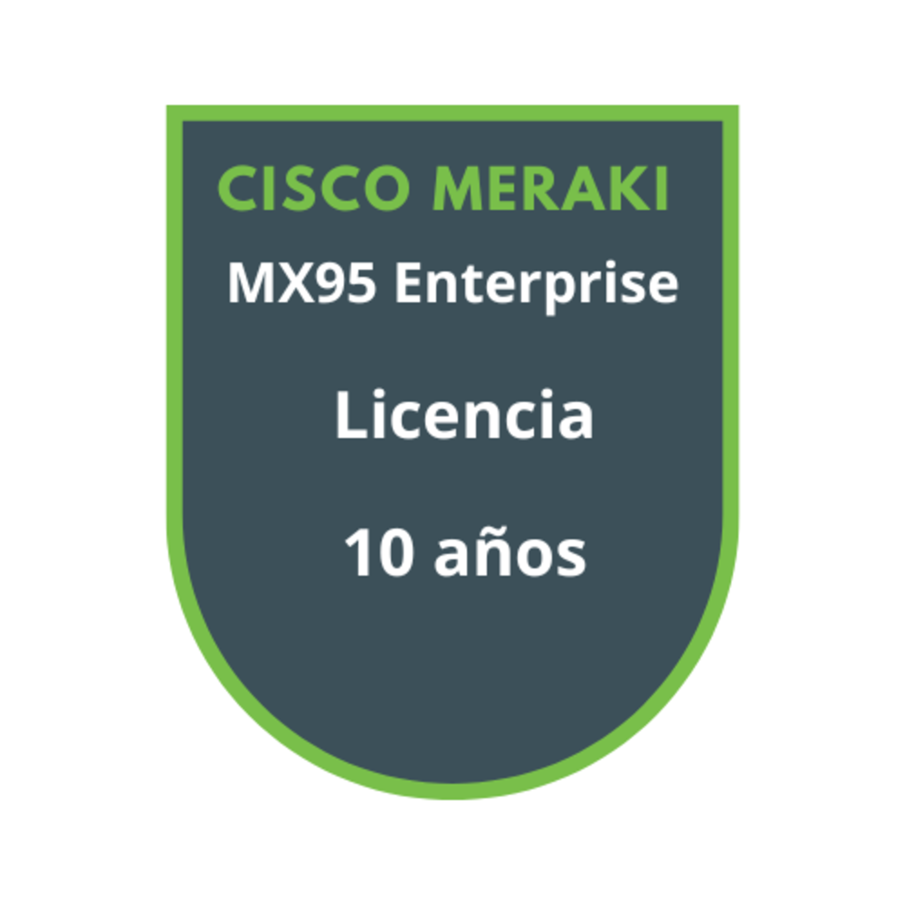 Cisco Meraki MX95 Enterprise Licencia 10 años Cisco Meraki MX95 Enterprise Licencia 10 años