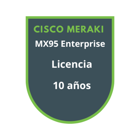 Cisco Meraki MX95 Enterprise Licencia 10 años Cisco Meraki MX95 Enterprise Licencia 10 años