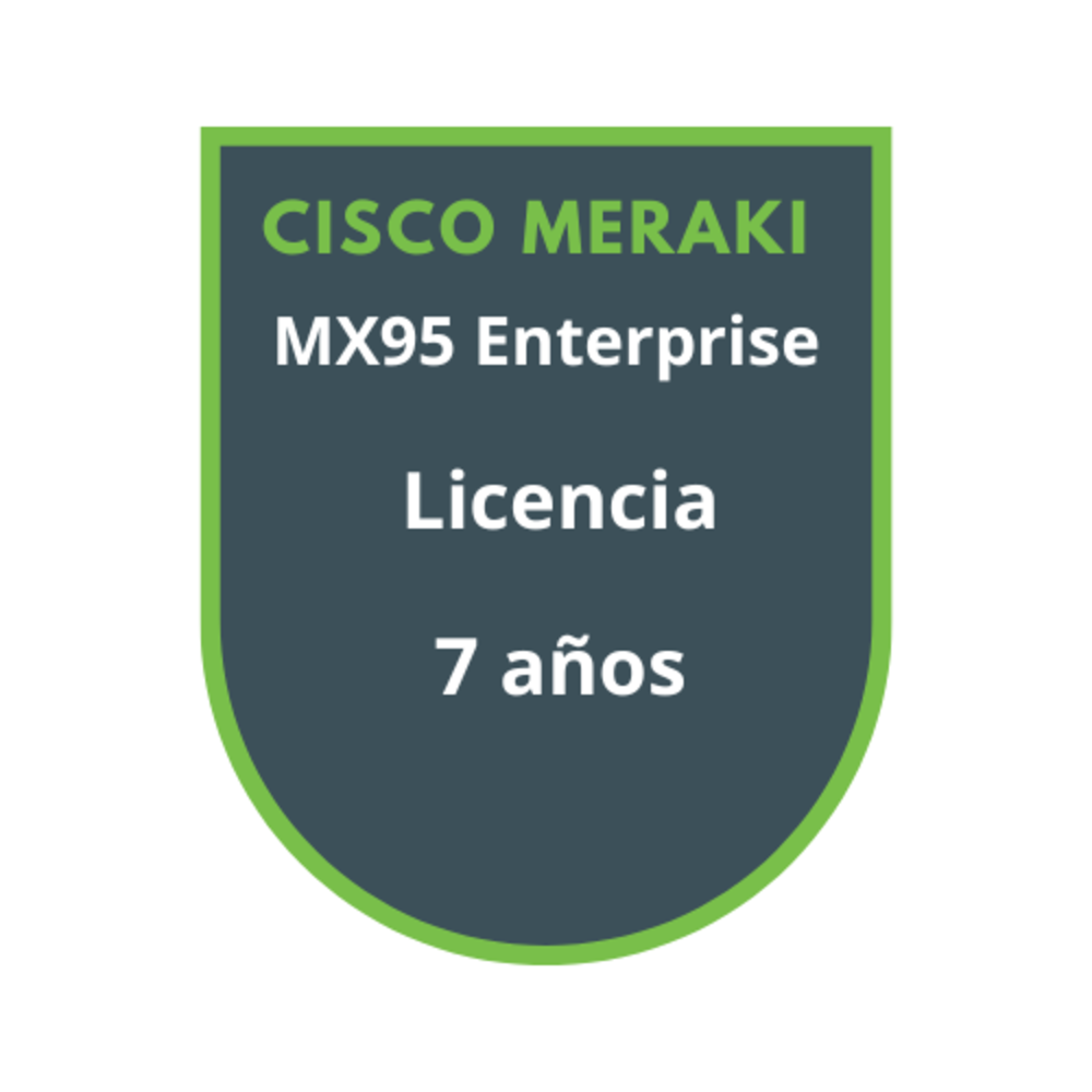 Cisco Meraki MX95 Enterprise Licencia 7 años Cisco Meraki MX95 Enterprise Licencia 7 años