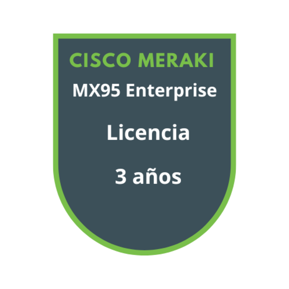 Cisco Meraki MX95 Enterprise Licencia 3 años Cisco Meraki MX95 Enterprise Licencia 3 años