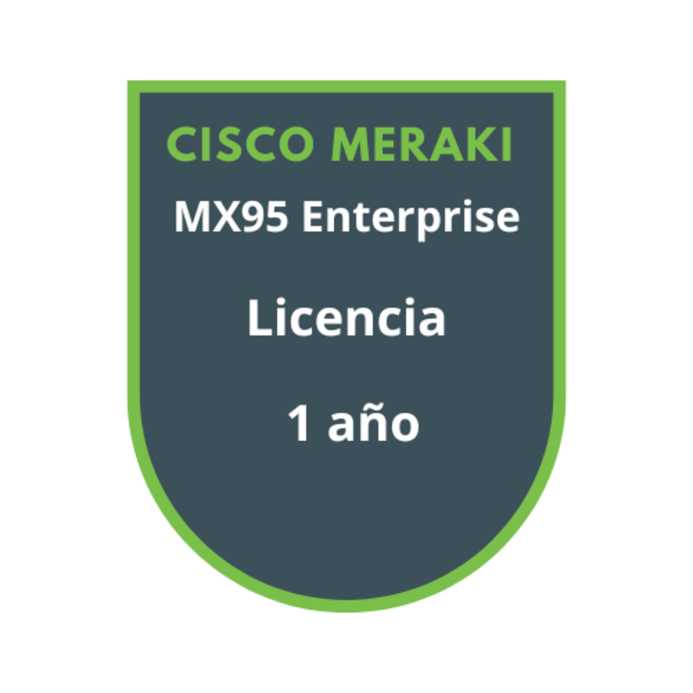 Cisco Meraki MX95 Enterprise Licencia 1 año Cisco Meraki MX95 Enterprise Licencia 1 año