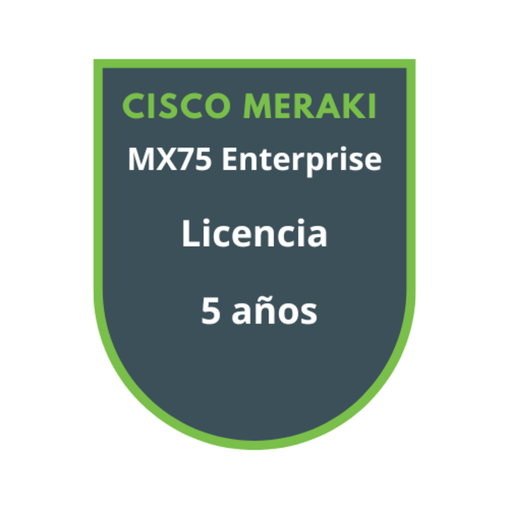 Cisco Meraki MX75 Enterprise Licencia 5 años Cisco Meraki MX75 Enterprise Licencia 5 años