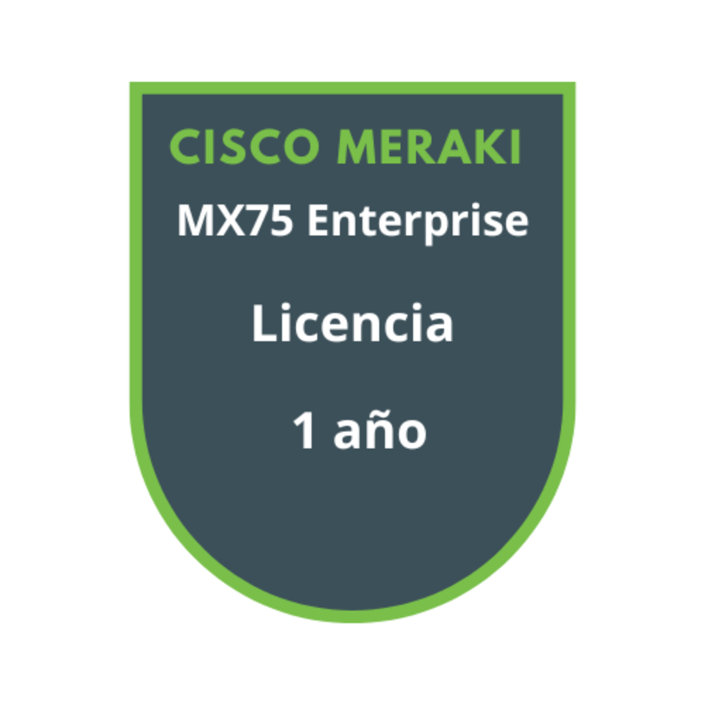 Cisco Meraki MX75 Enterprise Licencia 1 año Cisco Meraki MX75 Enterprise Licencia 1 año