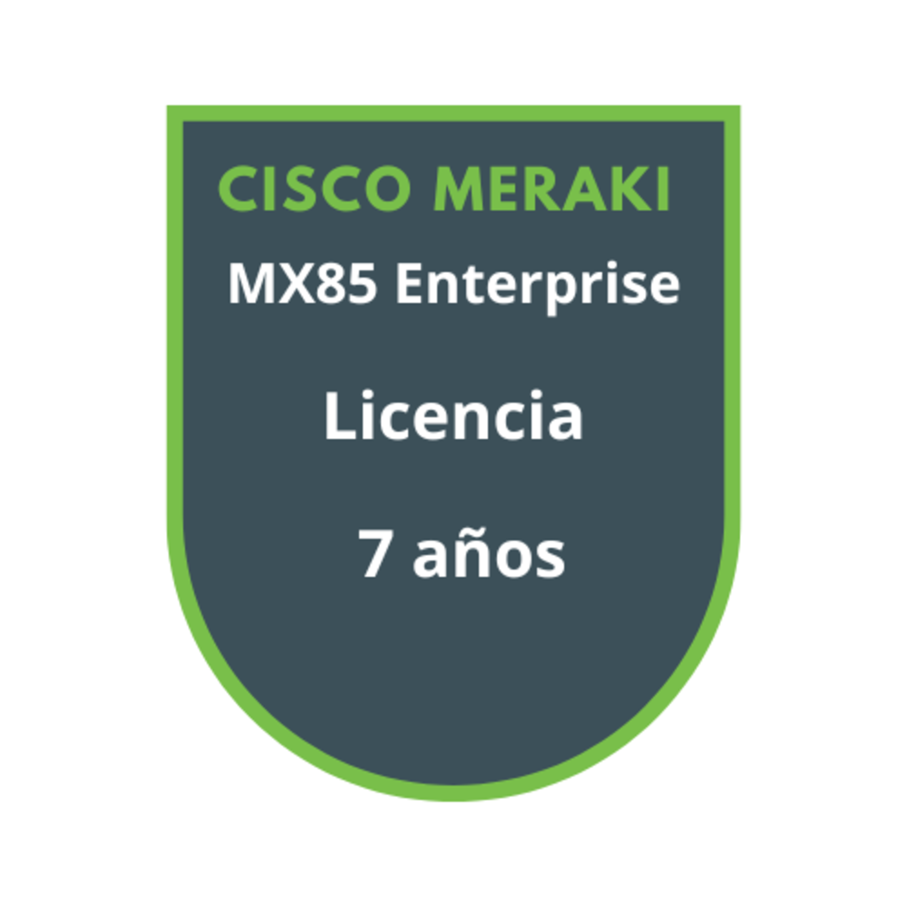 Cisco Meraki MX85 Enterprise Licencia 7 años Cisco Meraki MX85 Enterprise Licencia 7 años