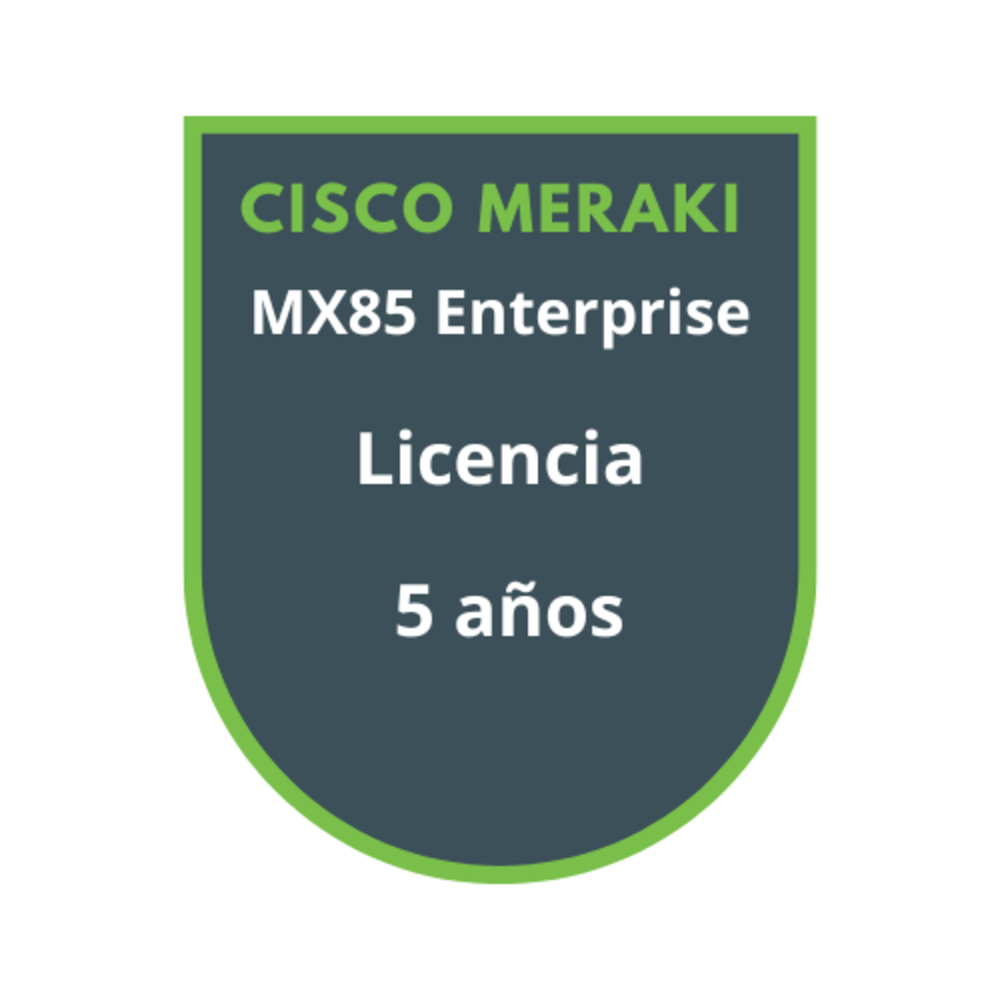 Cisco Meraki MX85 Enterprise Licencia 5 años Cisco Meraki MX85 Enterprise Licencia 5 años