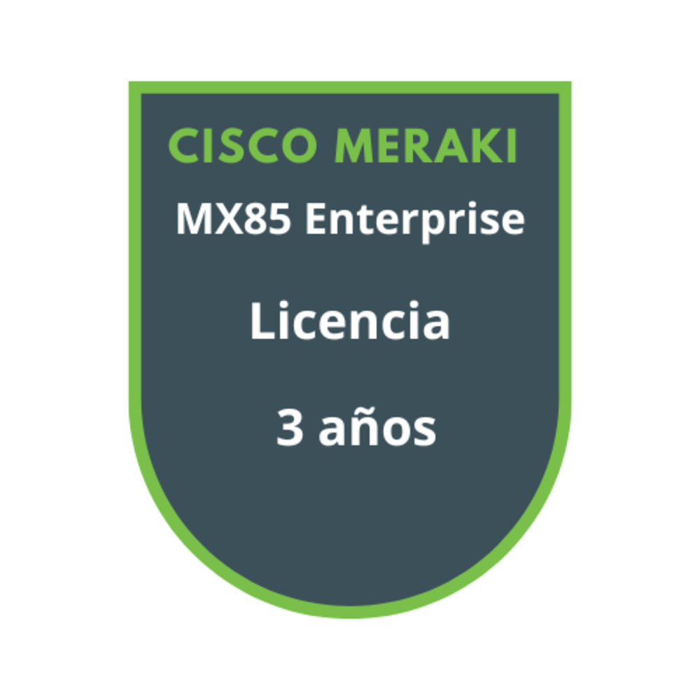 Cisco Meraki MX85 Enterprise Licencia 3 años Cisco Meraki MX85 Enterprise Licencia 3 años