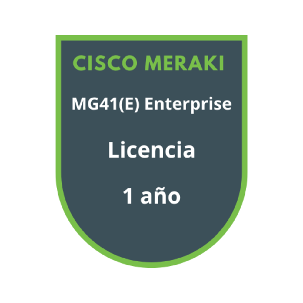Cisco Meraki MG41(E) Enterprise Licencia 1 año Cisco Meraki MG41(E) Enterprise Licencia 1 año