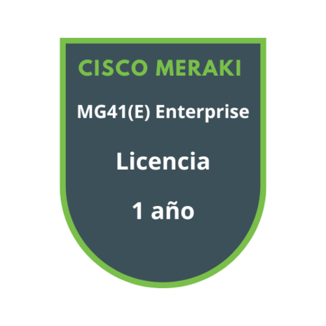 Cisco Meraki MG41(E) Enterprise Licencia 1 año Cisco Meraki MG41(E) Enterprise Licencia 1 año