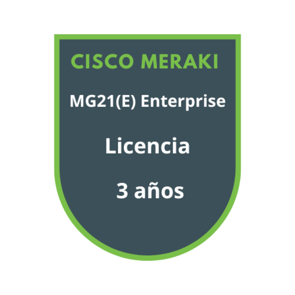 Cisco Meraki MG21(E) Enterprise Licencia 3 años Cisco Meraki MG21(E) Enterprise Licencia 3 años