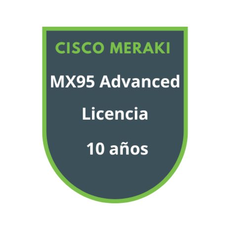 Cisco Meraki MX95 Advanced Licencia 10 años Cisco Meraki MX95 Advanced Licencia 10 años