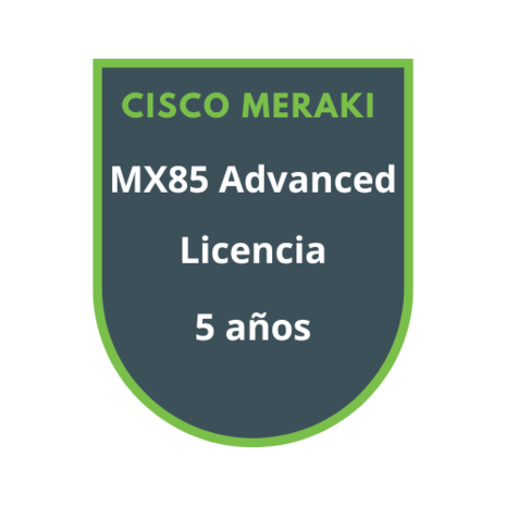 Cisco Meraki MX85 Advanced Licencia 5 años Cisco Meraki MX85 Advanced Licencia 5 años