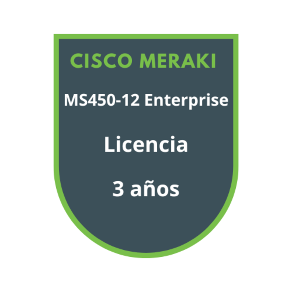 Cisco Meraki MS450-12 Enterprise Licencia 3 años Cisco Meraki MS450-12 Enterprise Licencia 3 años