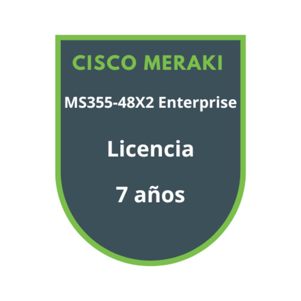 Cisco Meraki MS355-48X2 Enterprise Licencia 7 años Cisco Meraki MS355-48X2 Enterprise Licencia 7 años