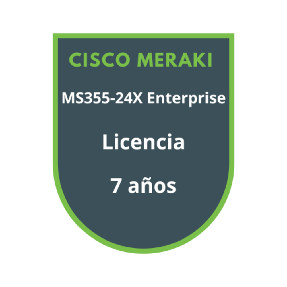 Cisco Meraki MS355-24X Enterprise Licencia 7 años Cisco Meraki MS355-24X Enterprise Licencia 7 años