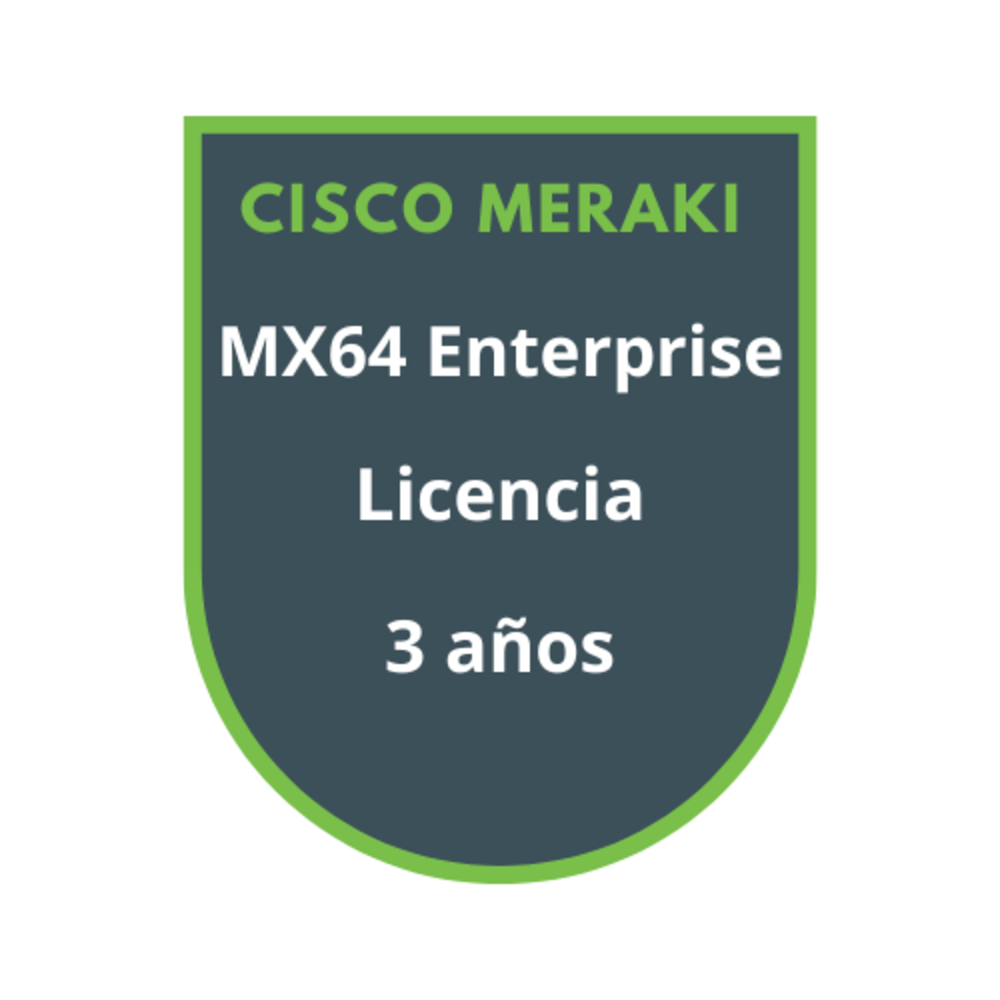 Cisco Meraki MX64 Enterprise Licencia 3 años Cisco Meraki MX64 Enterprise Licencia 3 años