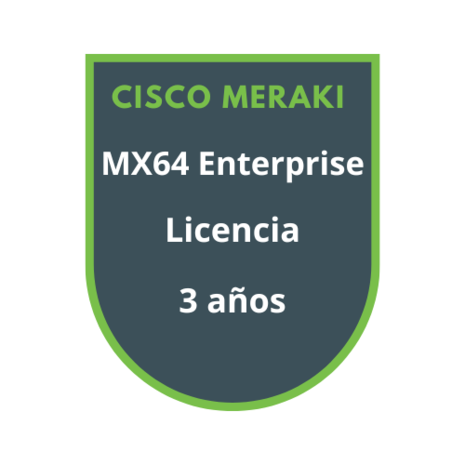 Cisco Meraki MX64 Enterprise Licencia 3 años Cisco Meraki MX64 Enterprise Licencia 3 años