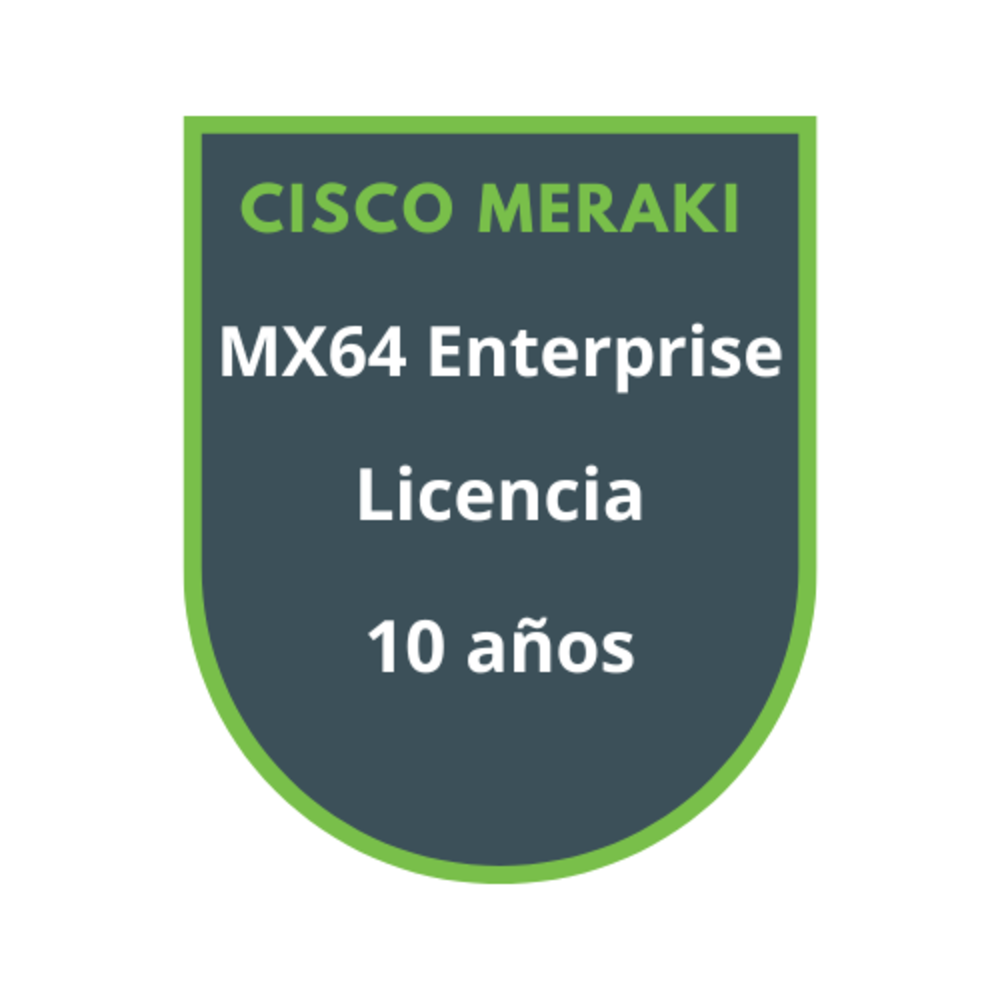 Cisco Meraki MX64 Enterprise Licencia 10 años Cisco Meraki MX64 Enterprise Licencia 10 años