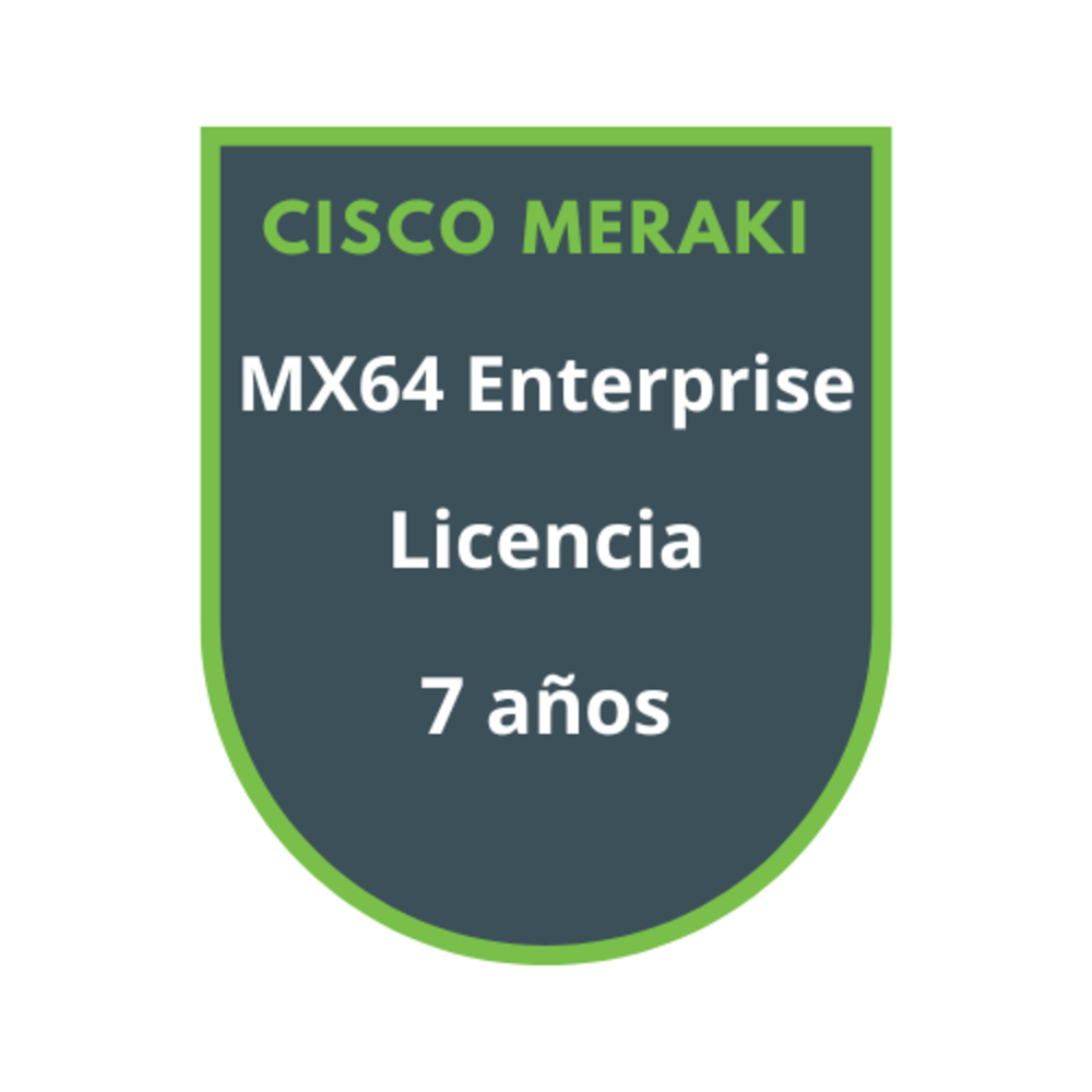 Cisco Meraki MX64 Enterprise Licencia 7 años Cisco Meraki MX64 Enterprise Licencia 7 años