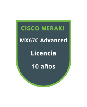 Cisco Meraki MX67C Advanced Security Licencia 10 años Cisco Meraki MX67C Advanced Security Licencia 10 años